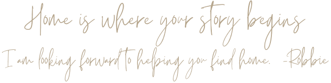Home is where your story begins!